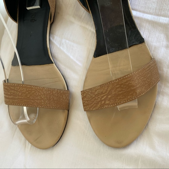 CHLOE tan ankle strap leather sandals size 7.5 - Picture 3 of 8